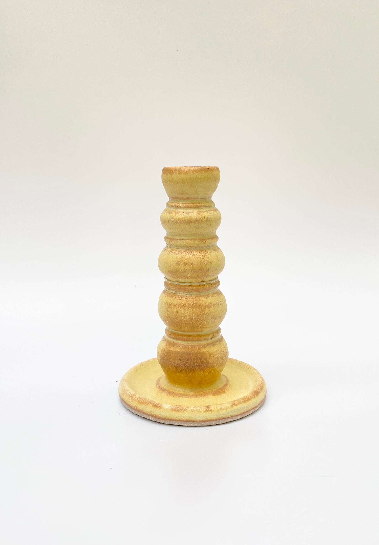 mod candlestick holder - toasted squash