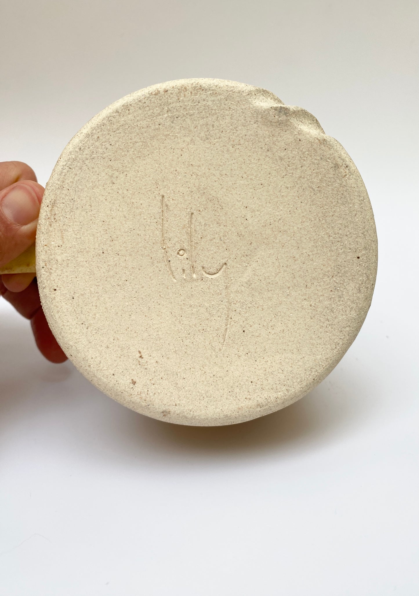 small square stoneware mug - pistachio