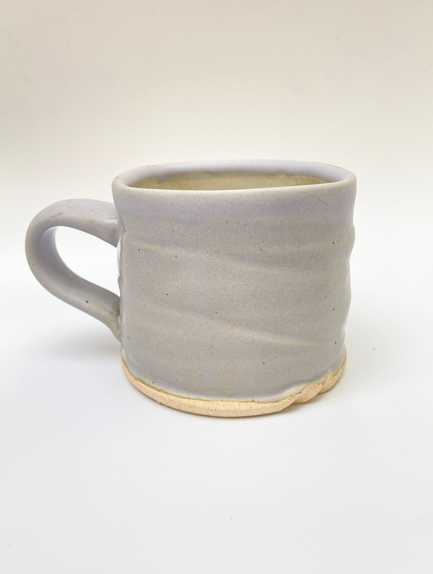 medium square stoneware mug - lavender