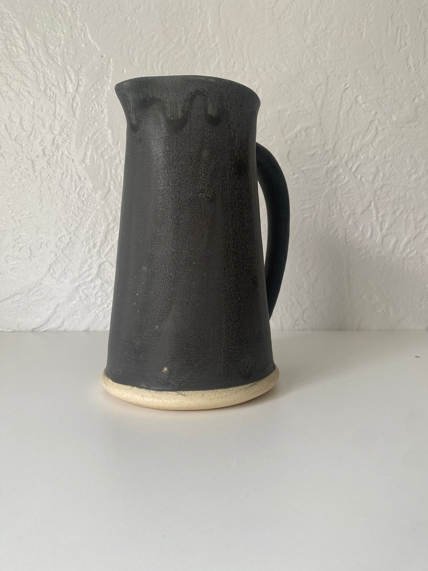 matte black pitcher