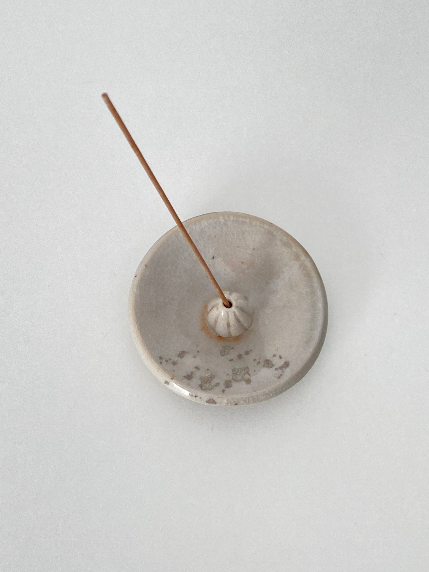 shino fired porcelain incense burner - #5