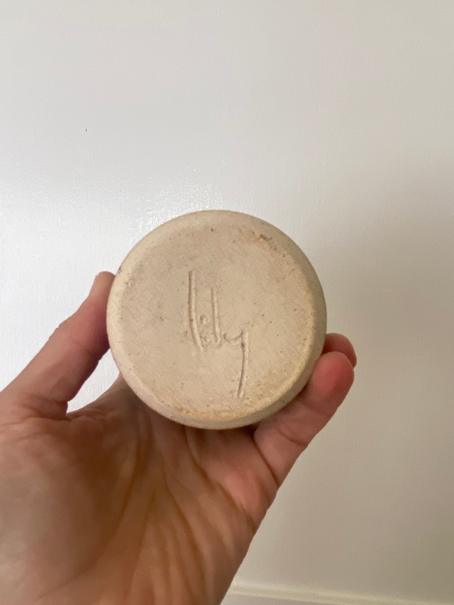 stoneware bud vase - metallic black