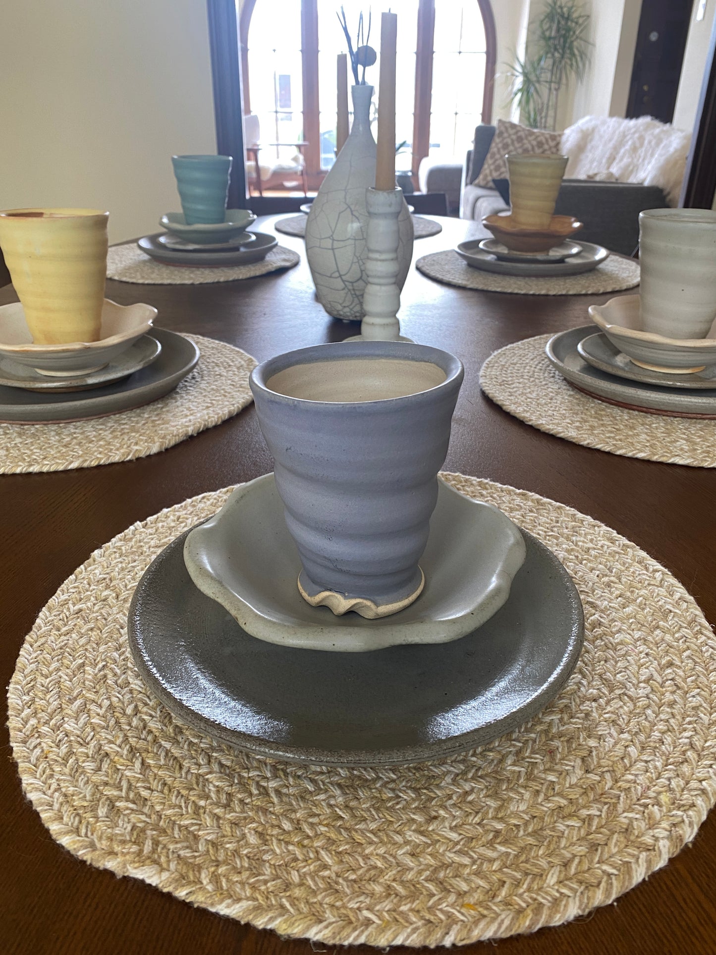 bloom bowl - stone gray