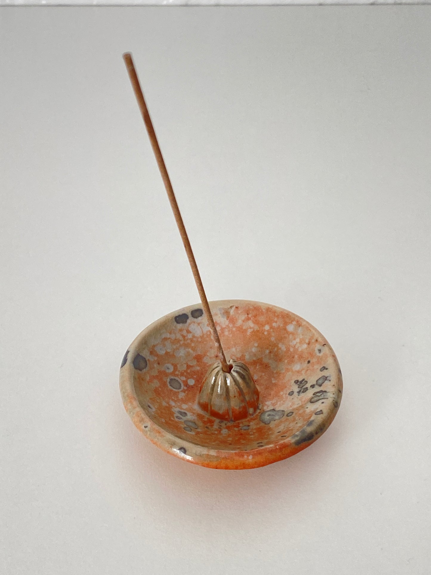 shino fired porcelain incense burner - #7