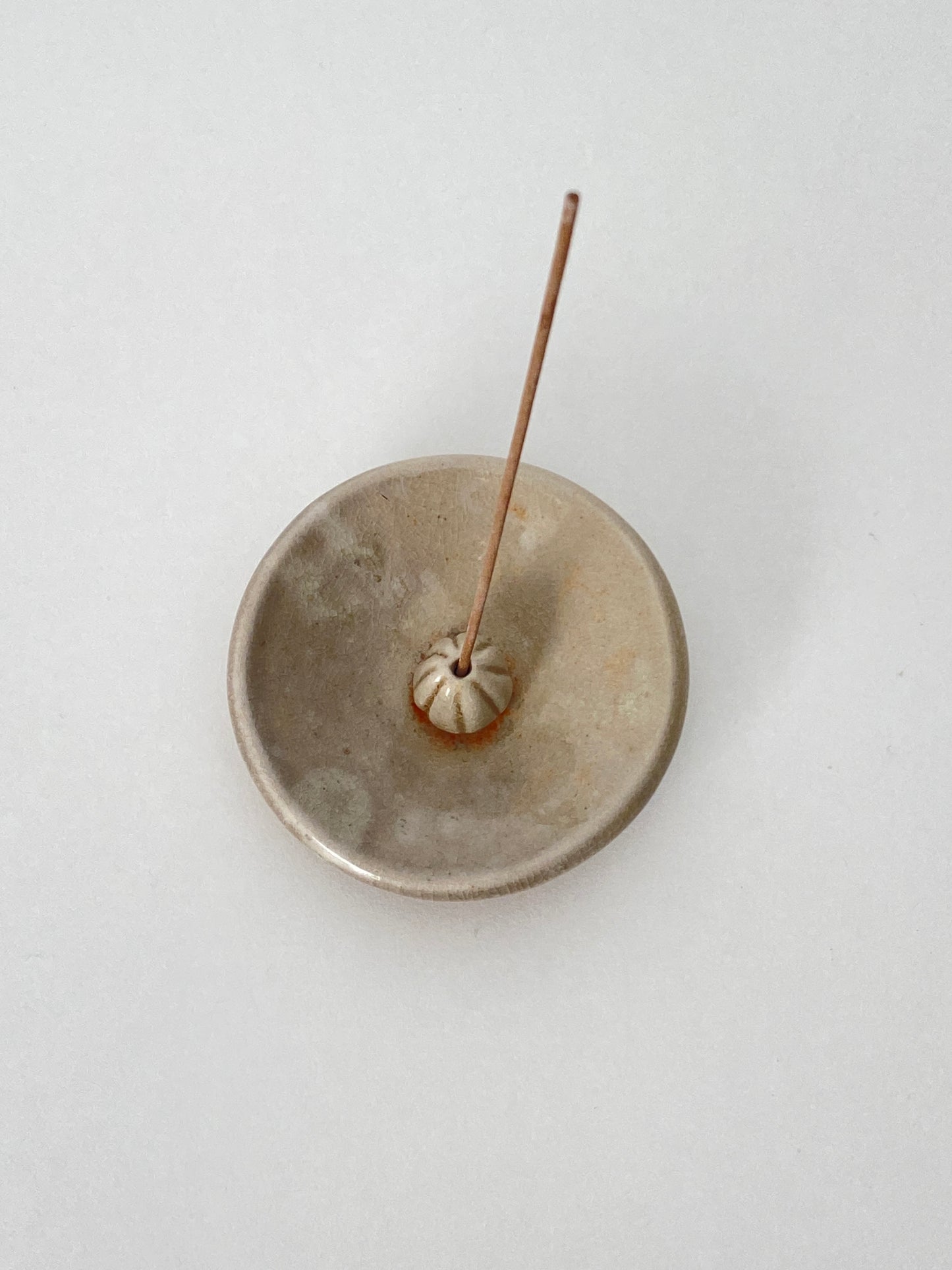 shino fired porcelain incense burner - #6