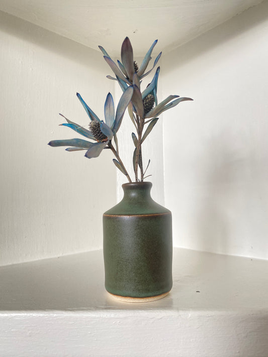 stoneware bud vase - cactus