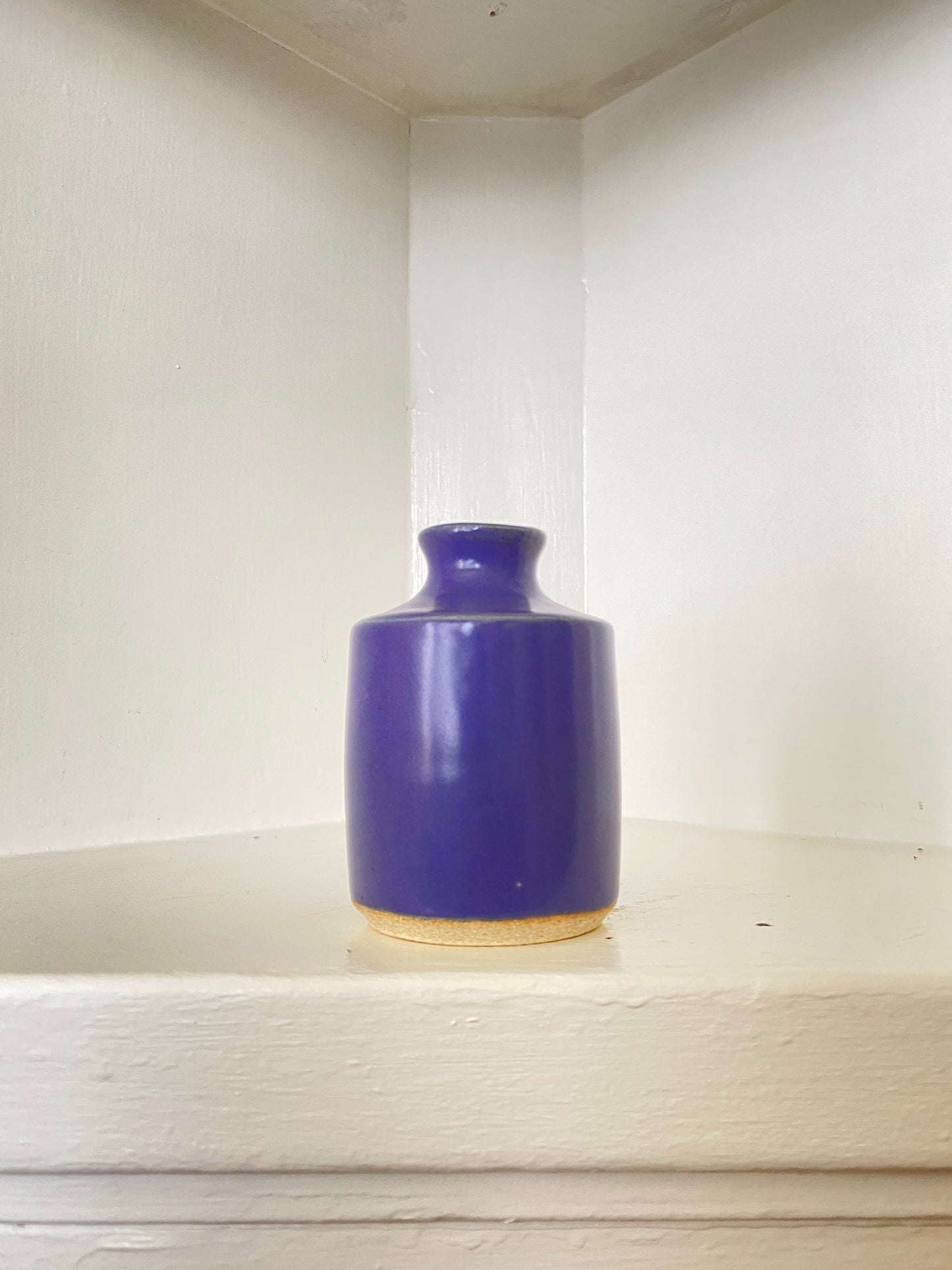 stoneware bud vase - cornflower blue