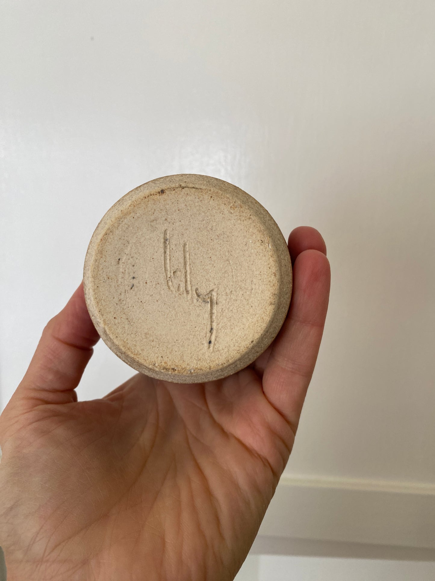 stoneware bud vase - cornflower blue