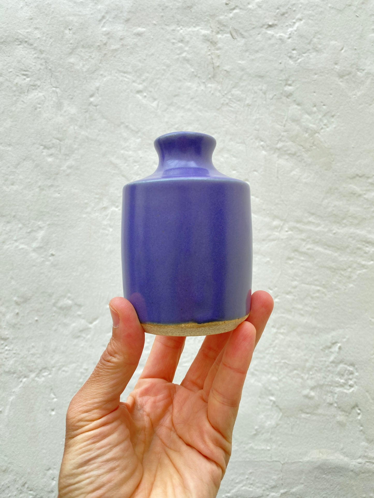 stoneware bud vase - cornflower blue