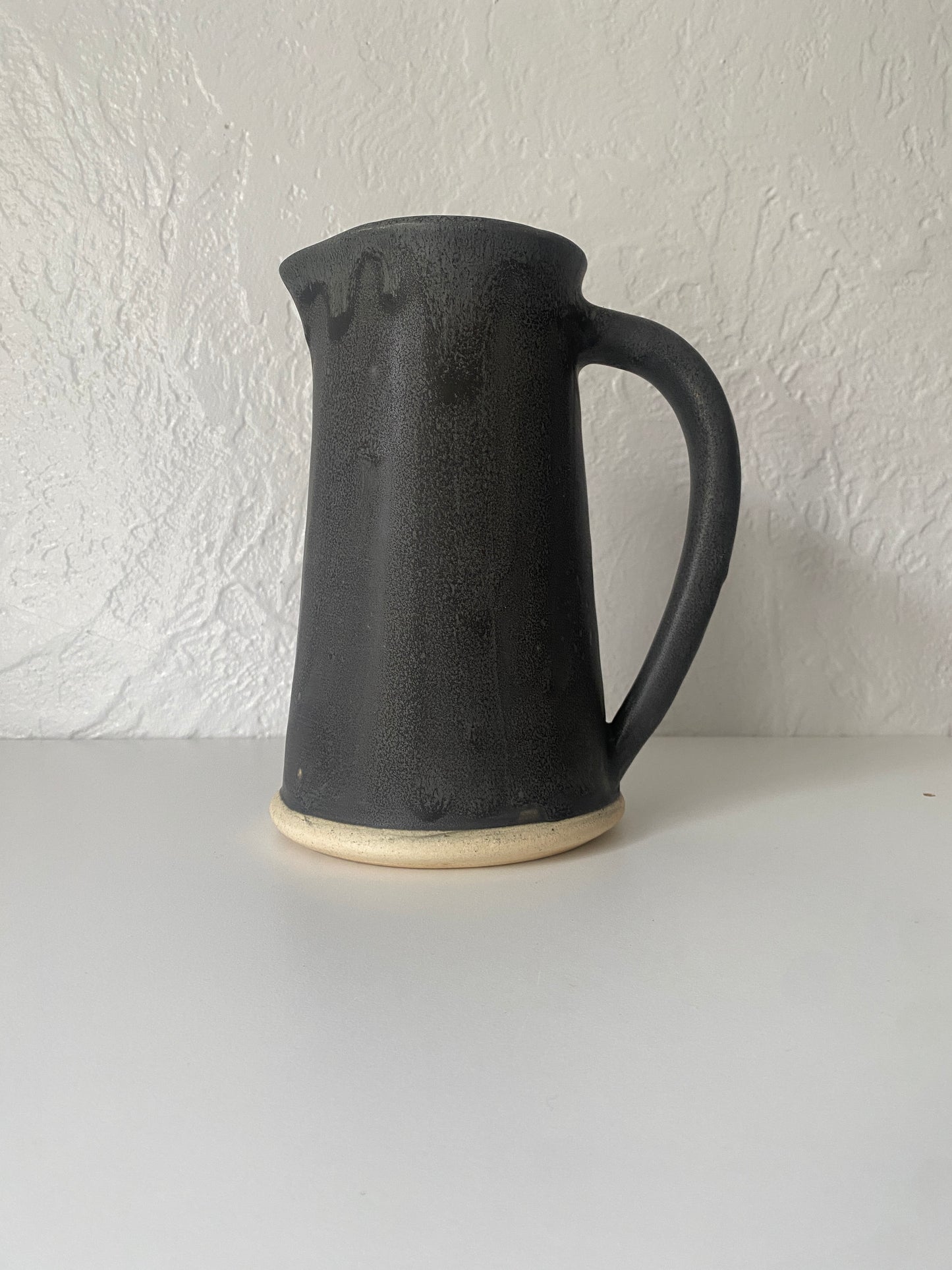 matte black pitcher