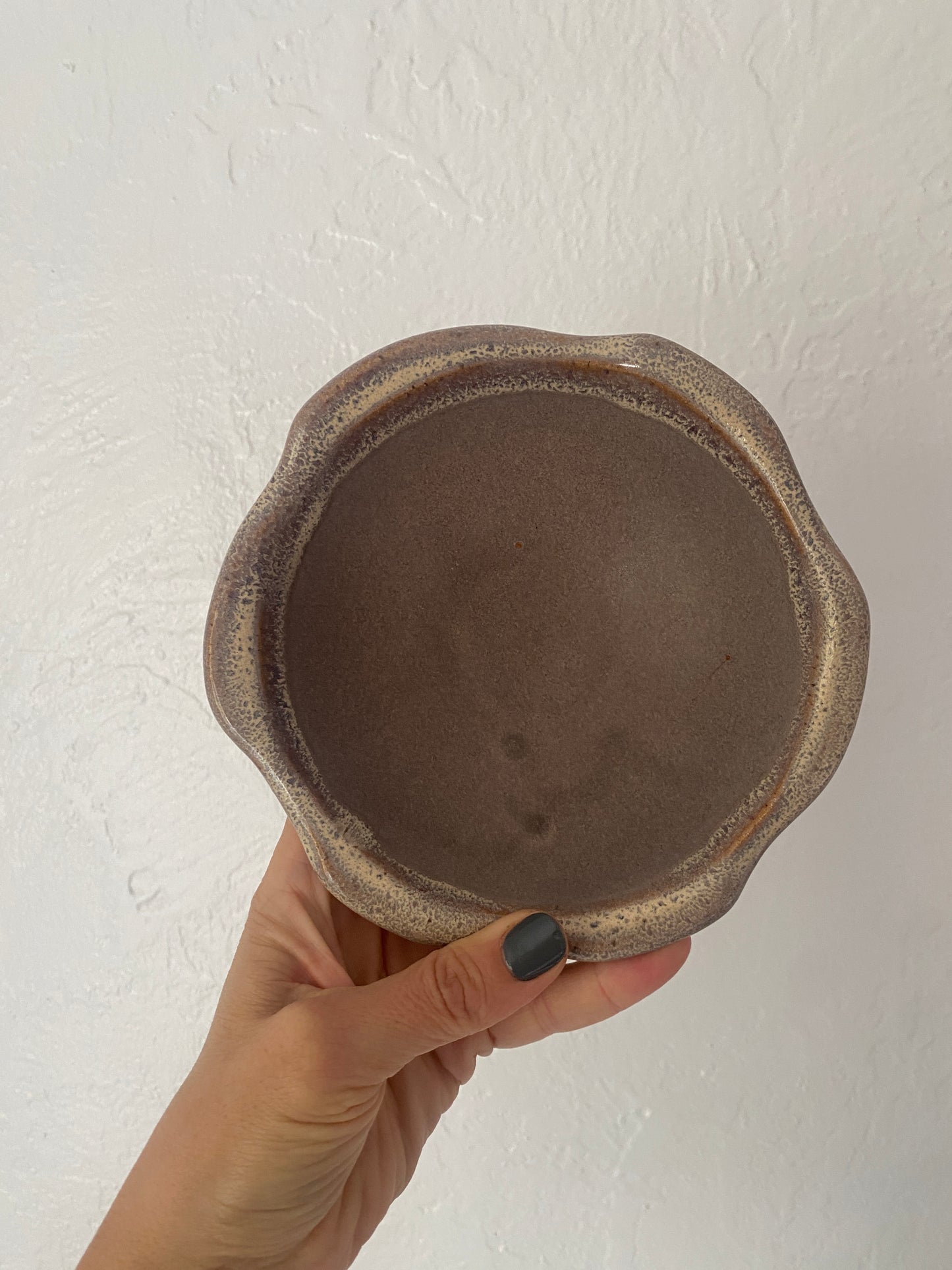 scalloped bowl - dusted lilac