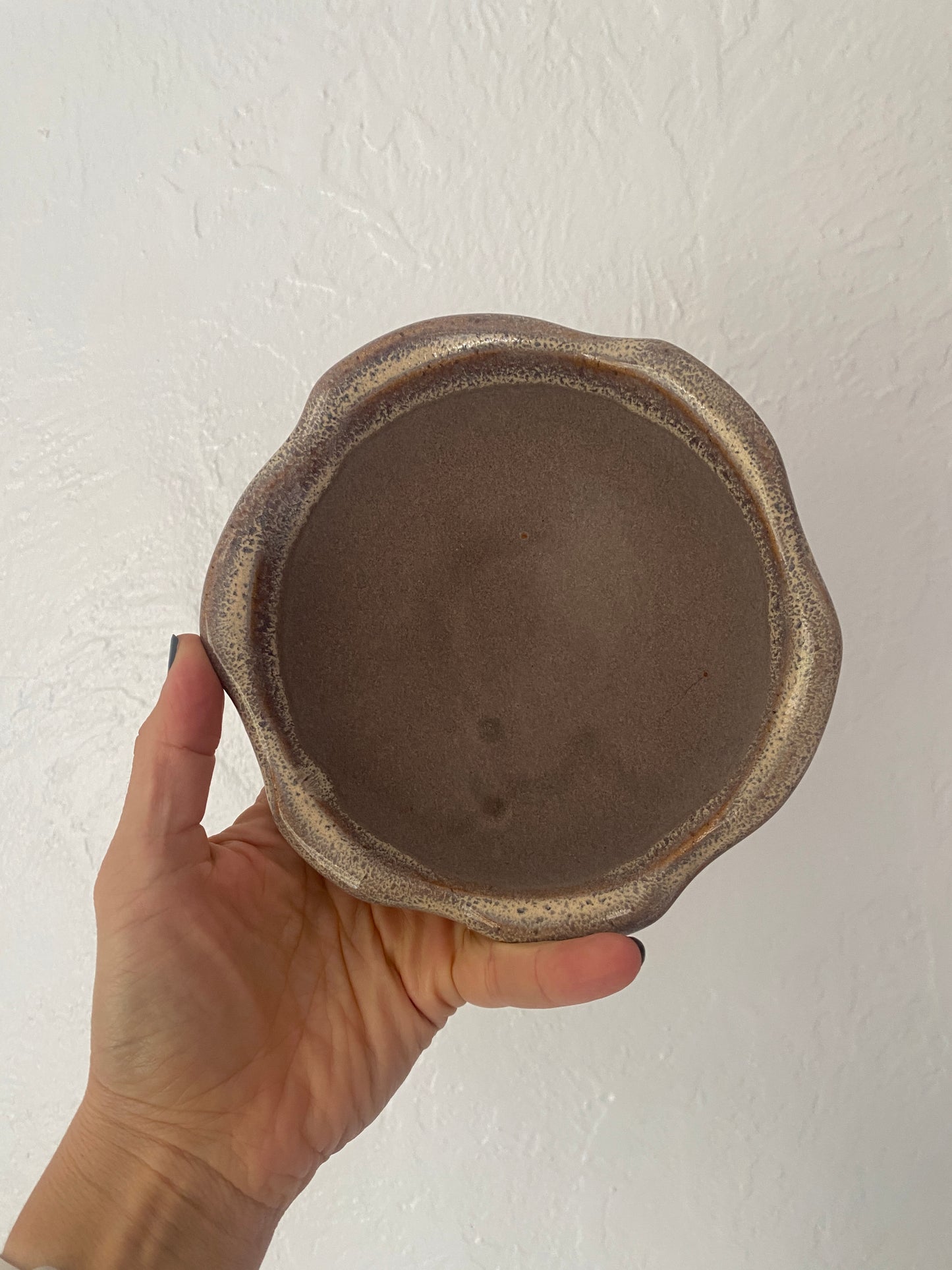 scalloped bowl - dusted lilac