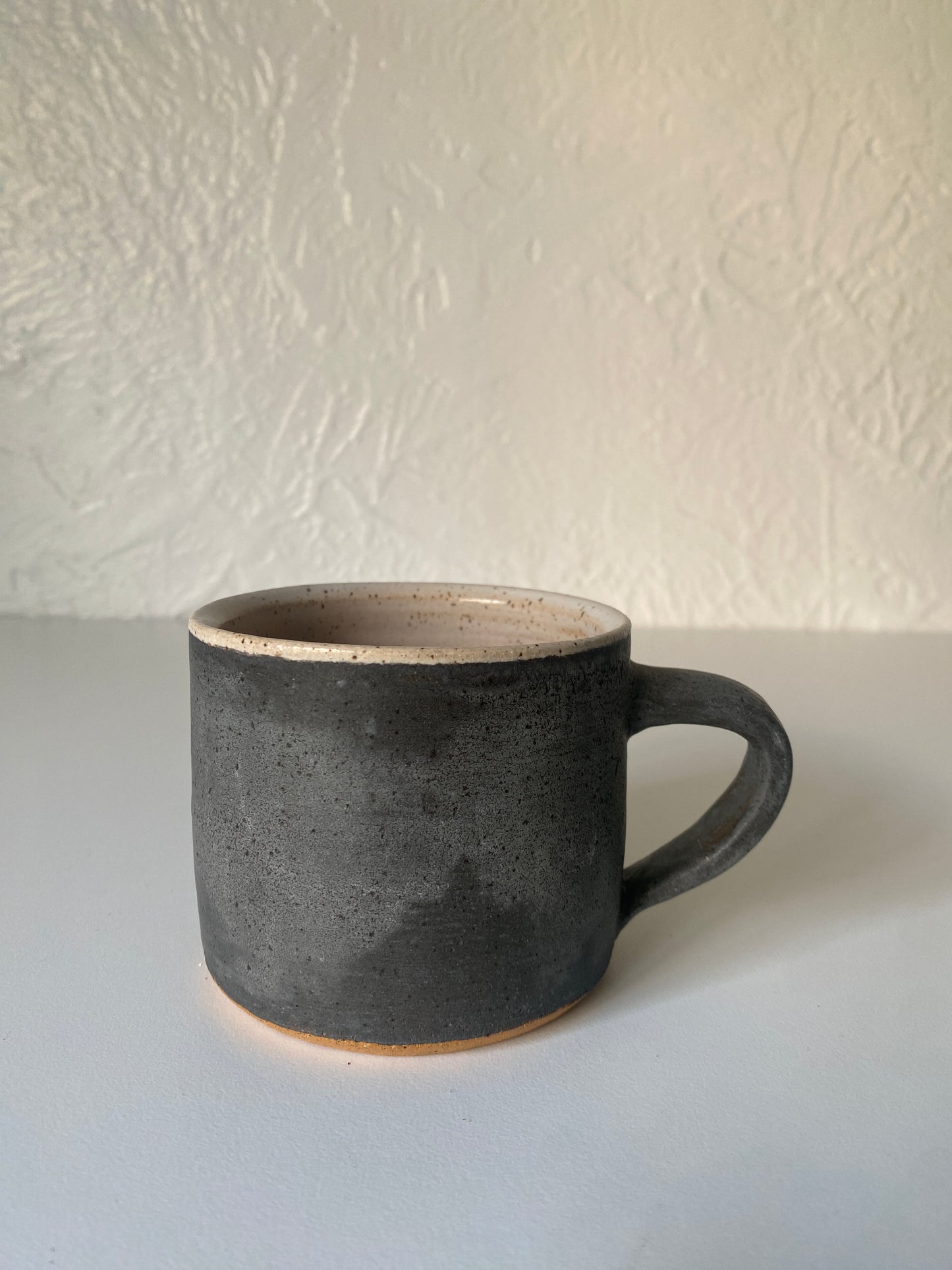 slate and cream mug