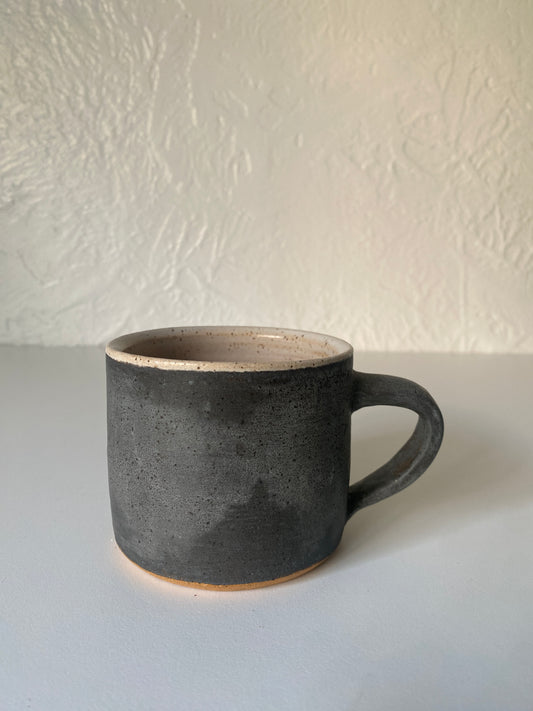 slate and cream mug