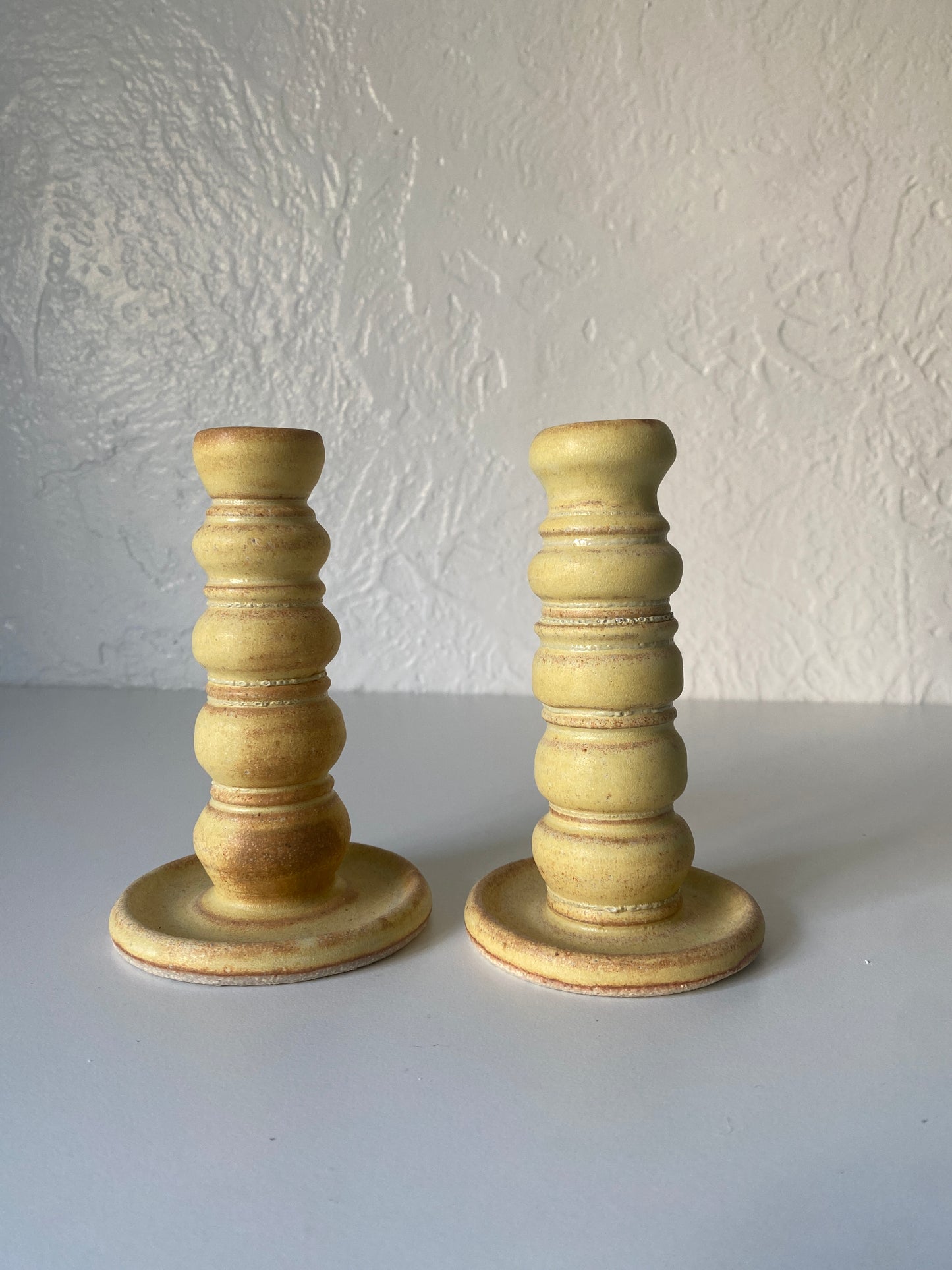 candlestick holder set - toasted squash