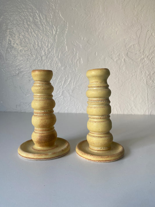 candlestick holder set - toasted squash